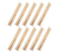 LALADEFIEE Supporto in Legno per Domino 10 Pezzi Vassoi da Gioco da Tavolo 17 CM Bordi Arrotondati Accessorio Versatile per Treno Messicano e Organizzatore di Tessere