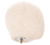 LALADEFIEE Supporto per Cappelli Vite per Ragazzo Ragazza, Testa Manichino in Plastica e Tessuto Beige Capacità di Carico Resistente, Design Elegante per Esposizione in Vetrina o Uso
