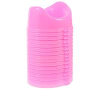 LALADEFIEE Toilette Realistica in Miniatura per Casa delle Bambole, Vasino Giocattolo in Plastica Set da 16 Pezzi, Accessori Bagno per Gioco Educativo