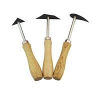 LALADEFIEE Utensili per Modellare Argilla Design Ergonomico Set 3 Pezzi in Acciaio Tungsteno Manico in Legno per Riparazioni e Modellazione Ceramica, per Artigianato DIY