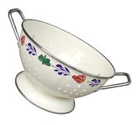 LALADEFIEE Vassoio Portafrutta in Metallo con Doppia Maniglia, Facile da Pulire, Multiuso per Frutta e Verdura, Design Europeo Delicato, per Uso Domestico e Regalo Housewarming