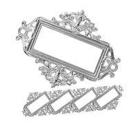 LALAFINA 1 Set Cornici Etichette Metallo Retro Zinco Portanome Per Mobili E Armadi Cornici Vintage Resistenti E Lisce Per Decorazione Casa 5 Pezzi