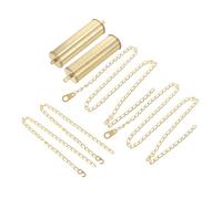 LALAFINA 1 Set Peso Decorativo per da Ferro con Catena Completo con Metri Catena e Ganci Accessorio Elegante per Decorare Domestici e Uffici