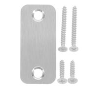 LALAFINA 1 Set Piastra Filler per Acciaio Inossidabile con Arrotondati Accessorio Sicurezza per Riparazione Serrature e Deadbolt Facile Installazione e Ufficio