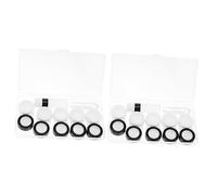 LALAFINA 10 Pezzi Scatola Di Duplex Porta Lenti a Contatto Organizer Per Lenti a Contatto Kit Da Viaggio Per Lenti a Contatto Custodia Viaggiare Attrezzo Abs Plastica Medica Semplice
