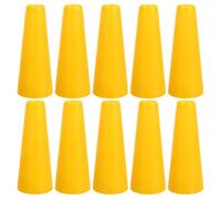 LALAFINA 10 Pezzi Tubo per Avvolgimento Filato in Plastica Giallo Design Conico 5°57 per Processi di Produzione e Ricamo Resistente all Usura
