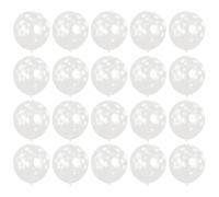 LALAFINA 100 Palloncini in Lattice da 12 Pollici a Fiocchi di Neve Palloncini Natalizi Trasparenti Spessi per Decorazioni di Festa per Eventi in Casa e Giardino