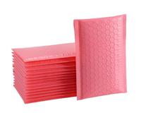 LALAFINA 100 pezzi Buste Imbottite Bubble Mailers Rosa per Piccole Imprese Spedizione Gioielli e Accessori Confezione Protettiva Adesiva Resistente