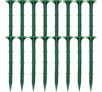 LALAFINA 100 Picchetti in Plastica per Telo Pacciamatura Alta Resistenza alla Piegatura e Super Robustezza, per Fissaggio Sicuro di Teli da Giardino e Prato, Uso Quotidiano in Giardino