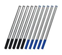 LALAFINA 10pezzi Ricariche Per Penne Da Scrittura in Metallo Da Ricariche Per Penne Sfera in Gel Di Ricambio Adatte Per Firme Ufficio e Scuola