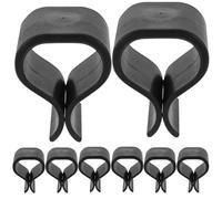 LALAFINA 12pezzi Clip per Mobili in Plastico Nero per Salottino Esterno e Mobili in Rattan, Fermagli Leggeri per Fissare Sedie e Divani da Patio