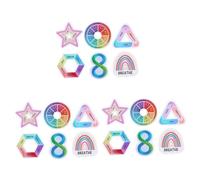 LALAFINA 18pezzi Adesivi Testurizzati Per Decompressione Stickers Per Telefonini e Malessere Adatti Scrivanie e Laptop