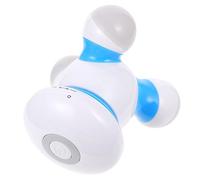 LALAFINA 1pezzi Massaggiatore Elettrico Mini Per Corpo e Spalle Design Ergonomico e Compatto Vibrante Per Rilassamento Muscolare Casa Colore Blu Usb Ricaricabile