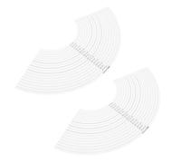 LALAFINA 2 Pezzi Bracelet Sizer Mandrel, Misuratore per Braccialetti, Plastico Bianco, Letture Istantanee della Circonferenza, per Riparazioni Gioielli e Shopping