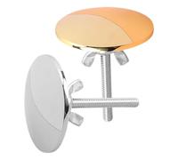 LALAFINA 2 Pezzi Copri Foro Rubinetto Cucina Tappi Copriforo Lavello in Argento e Oro Design Antigoccia Facili da Installare Protezione per Lavelli e Rubinetti