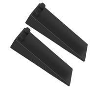 LALAFINA 2 Pezzi Fermaporta in Gomma Nera Antiscivolo per Casa e Cucina Design Impilabile e Posizione Regolabile, Cuneo Fermaporta Minimalista per Protezione Porte