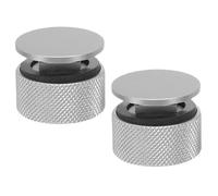 LALAFINA 2 Pezzi Viti per Cappa di Saldatura in Alluminio con Rondelle Antiscivolo in Silicone per Casco da Saldatura Accessori Resistenti e Outdoor Argento