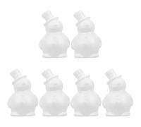 LALAFINA 3 Set Modello di Pupazzo di Neve in Schiuma Polistirolo Il Pupazzo di Neve Figurine di Pupazzo di Neve di Natale Pupazzo di Neve Bianco Forme Kit Bianca 2 Pezzi * 3