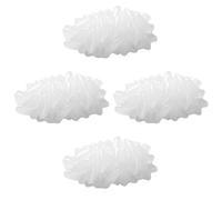 LALAFINA 4 Pezzi Spillone a Forma di Riso Bianco in Acrilico e Metallo, Fermaglio Resistente e Facile da Fissare per Borse e Scialli, Accessorio Creativo e Unico