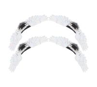 LALAFINA 4pezzi Ciondoli per Scarpe D'angelo in Strass Argento Rimovibili Accessori Versatili per Scarpe da Donna e Sposa per Uscite Casual e Matrimonio