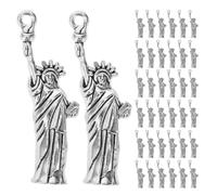 LALAFINA 50 Pezzi Charms Pendenti Statua della Libertà in Lega di Zinco, Leggeri e Resistenti allo Sbiadimento, Design Vintage Elegante per Accessori Fai da Te e Decorazioni Natalizie