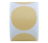 LALAFINA 500 Pezzi Adesivi per Busta Rotondi Autoadesivi in Carta Bianca, Etichette Adesive per Bomboniere e Confezioni Regalo, Forte Adesione per Feste e Ricorrenze come Natale