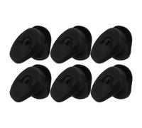 LALAFINA 6 Paia Protezione Professionale le Orecchie in Silicone Nero, Copriorecchie per Tinta Chioma, Materiale Confortevole la Colorazione e Trattamenti Fai da Te