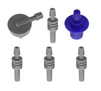 LALAFINA 6 Pezzi Adattatori per Bracciale Pressione Tipi di Connettori Rapidi per Misuratori Digitali Bp Compatibili con Vari Marchi Ricambio Portatile e Leggero