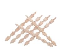 LALAFINA 6 Pezzi Applicazioni Intagliate in Legno per Mobili e Finestre, Decorazione Elegante e Classica, Facile da Installare per Progetti di Arredamento Domestico