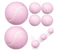 LALAFINA 6 Pezzi Pallina da Tennis Rosa in Gomma Elastica per Allenamento, Morbida e Facile da Trovare, per Ragazze Principianti e Giochi All'aperto Cani