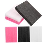 LALAFINA 6pezzi Tappetini Feltro Lana Per Infeltrimento Aghi Cuscinetti Spessi Per Ricamo Lana Cardata Bianco Nero Rosso Base Lavoro Compatta Per Diy Creativo