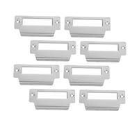 LALAFINA 8 Pezzi Kit Piastre Sicurezza in Acciaio Inox per e Riparazione Telaio Porte Interne Ed Esterne Protezione Contro Effrazioni Montaggio Filo con Foratura Precisa