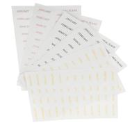 LALAFINA Adesivi Autoadesivi in Plastica Stampa Dorata per Scrapbooking, 6 Fogli Facili da Staccare per Decorare Album Fotografici e Calendari