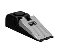 LALAFINA Allarme Fermaporta da 120db Design Antiscivolo in Plastica e Metallo per Porte a Battente per Casa e Viaggi Alimentato da Batteria 9v