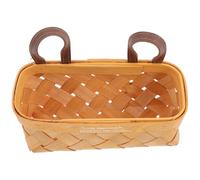 LALAFINA Cestino da Appendere per Cucina in Chip di Cipresso Palustre, Portaoggetti Decorativo e Salvaspazio Stile Rustico Elegante per Organizzare Frutta e Verdura