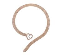 LALAFINA Cintura da Donna in Metallo Oro Cristalli a Forma di Cuore, Regolabile dal Tocco Morbido, Cintura Sottile Elegante per Feste e Abbinamento Jeans
