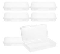 LALAFINA Confezione Da 6 Pezzi Scatola Porta Pennelli Organizer Per Cassetti Per Posate Matita Matite Divisori Per Cassetti Organizzatore Da Scrivania Contenitore Per Penne Plastica