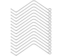 LALAFINA Connettori per Alveari Efficaci 15 Pezzi in Acciaio Inossidabile Argento Molla Resistente alle Intemperie , Clip Multifunzione Attrezzi per Apicoltura per Telaini Api