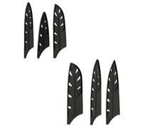 LALAFINA Coperture per Coltelli in Plastica Nero 10 Pezzi, Protezione Pratica per Coltelli e Cutter, come Regalo la Casa, Proteggono da Usura e Sporco