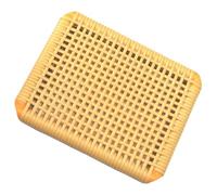 LALAFINA Cuscino Ventilato per Sedia in Rattan Intrecciato Superficie Traspirante e Fondo Antiscivolo, Rettangolare, per Ufficio e Uso Estivo