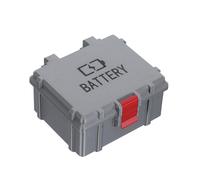 LALAFINA Custodia Materiale Petg Resistente per Batterie Aa con 30 Scomparti Separati Organizer Sicuro e Conservazione Ordinata per Ufficio