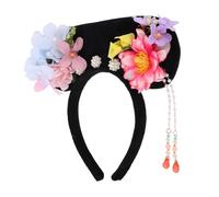 LALAFINA Fascia per Chioma in Plastica Stile Antico Dinastia Qing Elegante e Leggera per Ragazze e Donne Accessorio Versatile per Cosplay e Fotografia a Tema