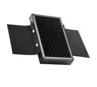 LALAFINA Filtro a Griglia a Nido D'ape 80x47 Mm per Flash Portatile, Riflettore Luce Portatile Supporto Gancio, Accessorio Fotografia Compatibile la Maggior Parte dei Flash Camera