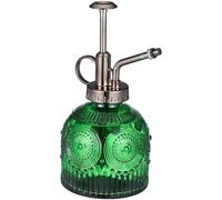 LALAFINA Flacone Spray per Piante Manuale in Vetro Verde Nebulizzatore e Pompa Irroratrice per Annaffiatura Piante da Appartamento e Giardino