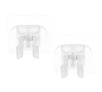 LALAFINA Ganci Installazione Abs Muro a da per Resistenti Scope All'usura in 2 Facile 1,7 a 3 Cm di Diametro, Organizer Leggero Adatti per per Bagno
