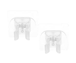 LALAFINA Ganci Installazione Abs Muro a da per Resistenti Scope All'usura in 2 Facile 1,7 a 3 Cm di Diametro, Organizer Leggero Adatti per per Bagno