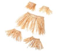 LALAFINA Gonna Hula in Raffia Elastica per Costume Hawaiano Design Classico e Atmosfera Tropicale per Feste a Tema Isolane e Spettacoli Scenici