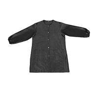LALAFINA Grembiule Parrucchiere Maniche Lunghe Nero Grembiule Salone Leggero Morbido Accessorio Professionale Per Taglio Capelli