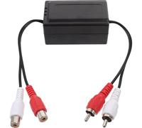 LALAFINA Isolatore di Rumore Audio per Auto Modello 002, Filtro Antirumore Ground Loop per Impianto Stereo, Accessorio Audio Regolazione Facile per Eliminare Rumore Alternatore e Garantire