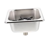 LALAFINA Lavacoppe in Acciaio Inox Connettore 1/4 Pollice, Argento | Risciacquo Automatico, Installazione Semplice, Pulizia Rapida, per Bottiglia e Calice, Uso Domestico o Caffetteria